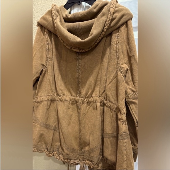 Free People Brown Utility Jacket size M - Picture 4 of 10